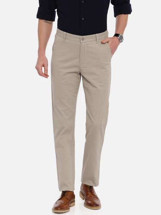 Grey Tapered Tailored Fit Chinos Trouser